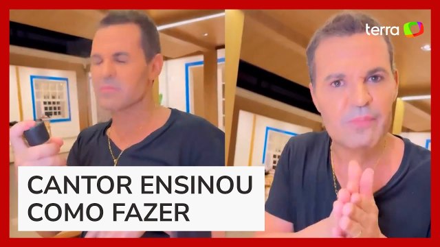 Eduardo Costa publica tutorial de maquiagem e novo visual chama a atenção nas redes sociais