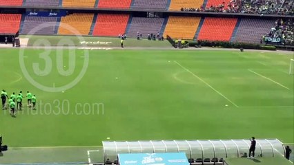 8-06-18  Asi avanza el entrenamiento con hinchas de Nacional