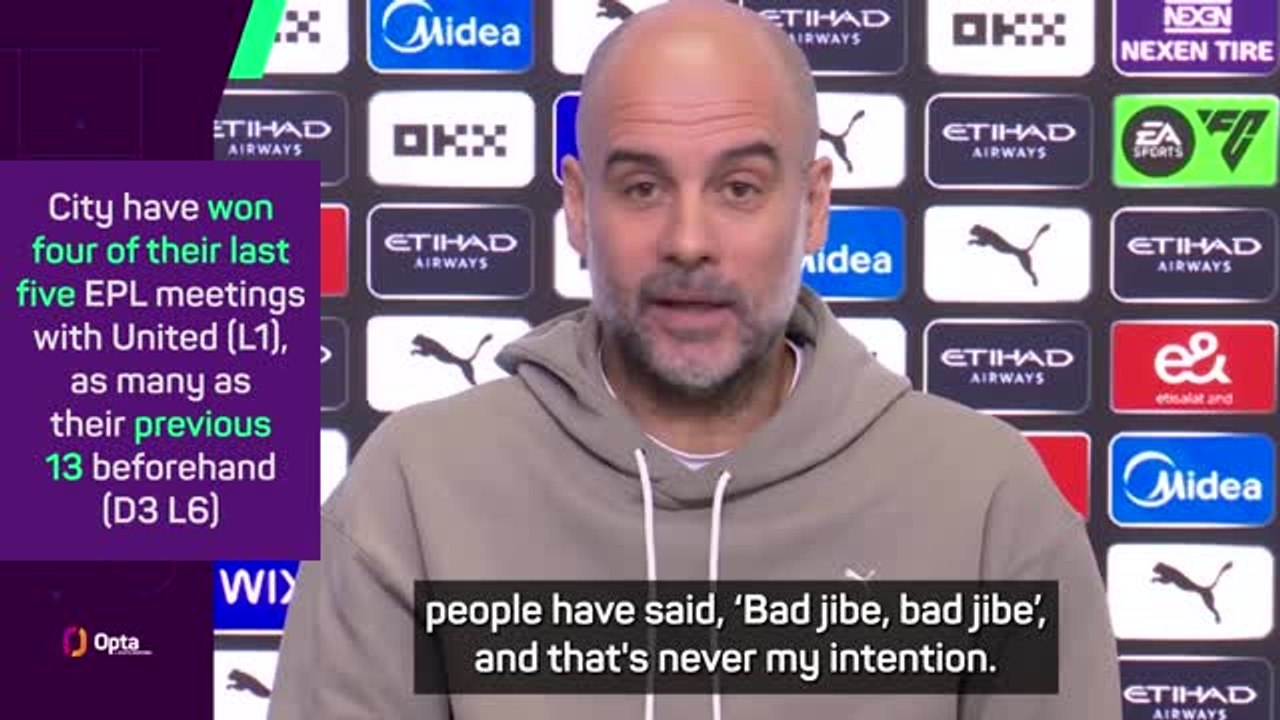 Guardiola refuses to make 'bad jibe' towards United
