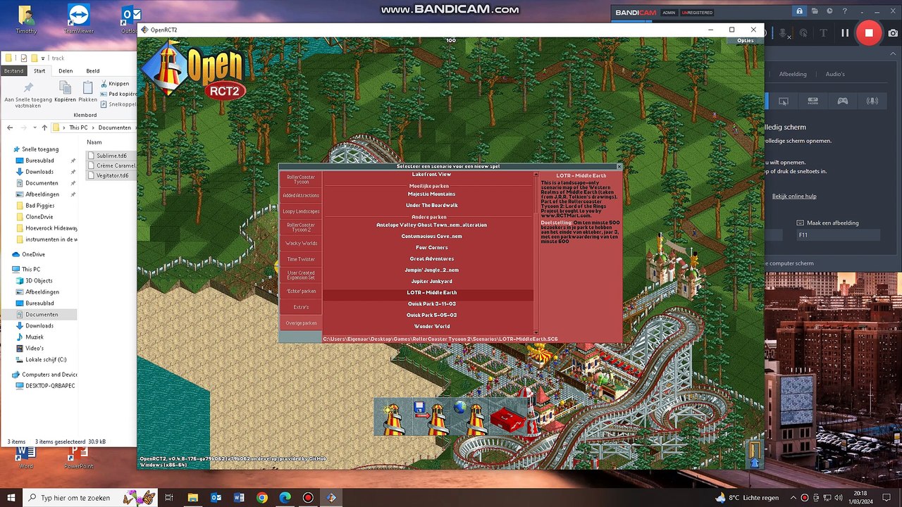 Showcasing new rides & building a rollercoaster
