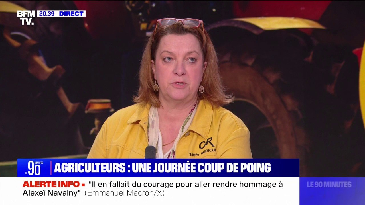 Agriculteurs interpellés à Paris: "Ce qu'il s'est passé est inadmissible", estime Sophie Lenaerts (vice-présidente de la Coordination rurale)