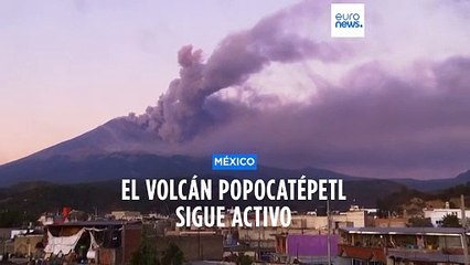 Video herunterladen: Sigue activo en México el Popocatépetl, uno de los volcanes más peligrosos del mundo