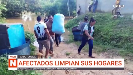 Afectados limpian hogares