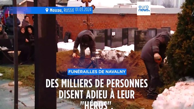 Russie : des dizaines de personnes arrêtées après les funérailles d'Alexeï Navalny