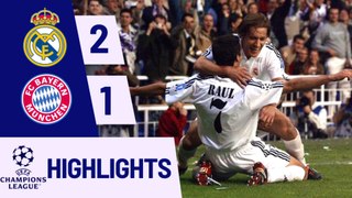 Real Madrid Vs. Bayern Munich | Game Highlights | UEFA Champions League 2001-02 Quarter Finals Leg 2