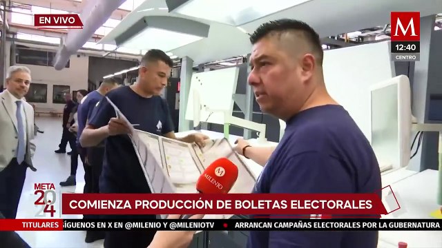 Comenzó producción de boletas electorales 2024