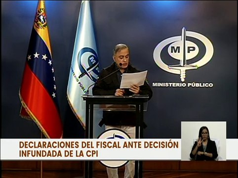 Fiscal de la República Tarek William Saab declara ilegítima última decisión de la CPI