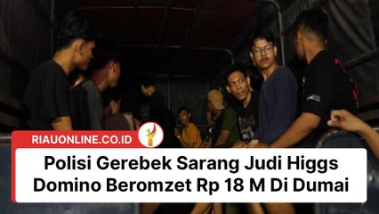 Polisi Gerebek Sarang J*di Higgs Domino Beromzet Rp 18 M Di Dumai, 32 Orang Ditangkap