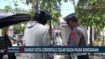 Petugas Gabungan Samsat Bersama Ditlantas Polda Gorontalo Gelar Razia Pajak Kendaraan