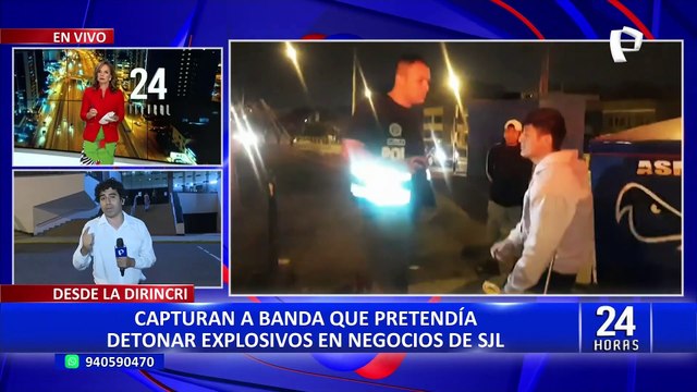 SJL: cae banda que pretendía detonar explosivos en negocios del distrito