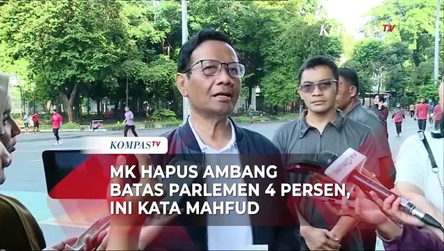 MK Hapus Ambang Batas Parlemen, Mahfud: Parpol yang Raih 2 Persen Jangan Mimpi