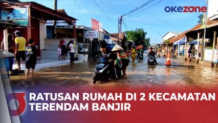 Ratusan Rumah di 2 Kecamatan di Cirebon, Jawa Barat Terendam Banjir
