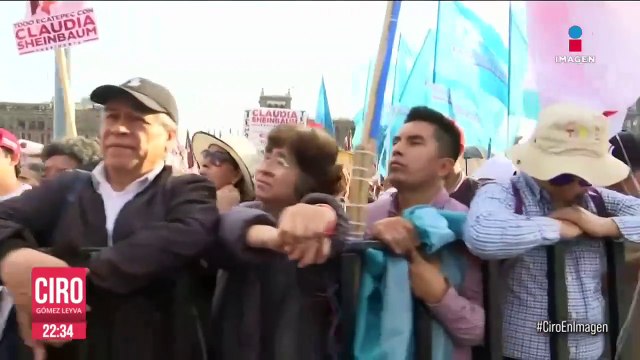 Claudia Sheinbaum llenó el Zócalo capitalino en el arranque de su campaña