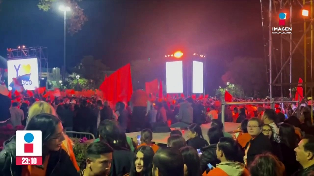 Pablo Lemus acompañó a Jorge Álvarez Máynez| Imagen Noticias GDL con Rey Suárez