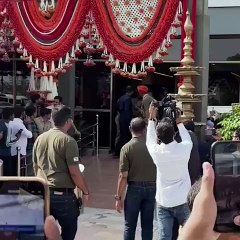 #masterblaster Sachin Tendulkar in Jamnagar for Anant Radhika pre-wedding rituals.