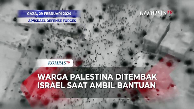 Detik-Detik Warga Palestina Ditembaki Pasukan Israel saat Terima Bantuan Kemanusiaan