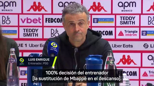 Tercera pregunta a Luis Enrique por Mbappé y su cambio y suelta esto: genio y figura