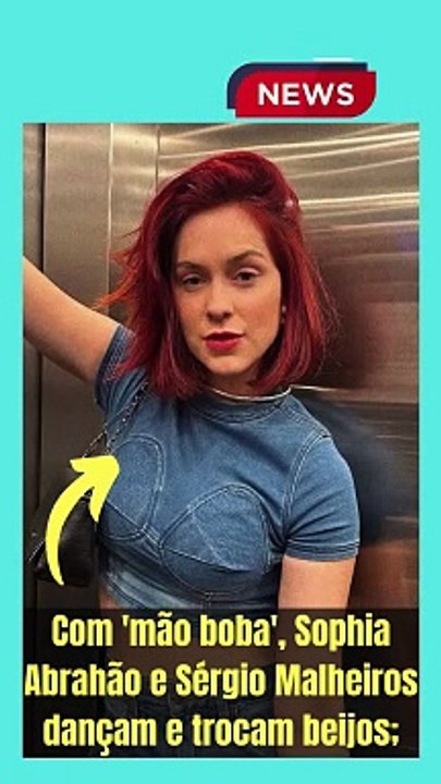 Com 'mão boba', Sophia Abrahão e Sérgio Malheiros dançam e trocam beijos;