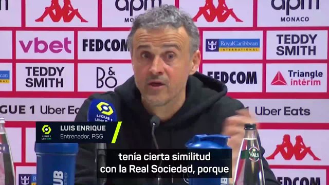 Luis Enrique ya piensa en la Real Sociedad: Es un partido muy complicado en San Sebastián