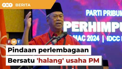 Pindaan perlembagaan Bersatu 'halang' usaha PM tawar alih sokongan