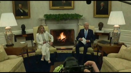Biden riceve Meloni: noi buoni amici, le ho cantato "Georgia"