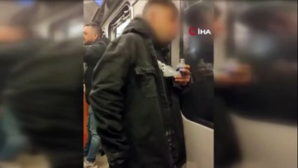 Metroda uyuşturucu madde kullanan şüpheli serbest bırakıldı