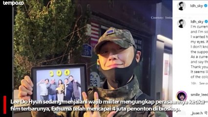 Lee Do Hyun yang Sedang Wamil Ikut Rayakan 4 Juta Penonton Film Exhuma