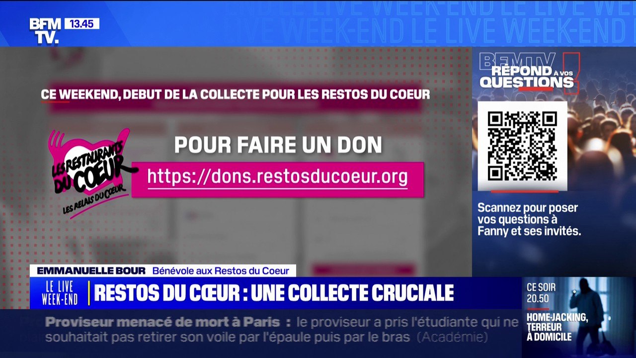 Où peut-on faire des dons pour les Restos du Coeur? BFMTV répond à vos questions