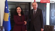 Cumhurbaşkanı Erdoğan, Kosova Cumhurbaşkanı Vjosa Osmani Sadriu ile görüştü
