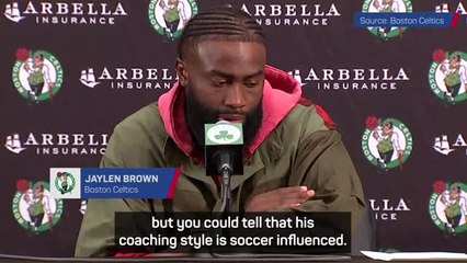 Скачать видео: Mazzulla's coaching heavily influenced by soccer - Brown