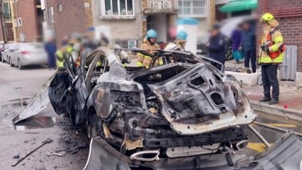승용차 불길 치솟는데 도주...부탄가스 흡입 20대 구속 / YTN