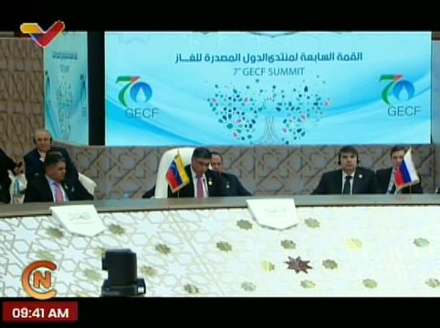 Venezuela realiza su intervención en la VII Cumbre del Foro de Países Exportadores de Gas