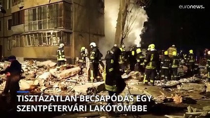 Szétszakadt lakótömb Szentpéterváron: Tisztázatlan okok miatt romos lett az épület 🏢