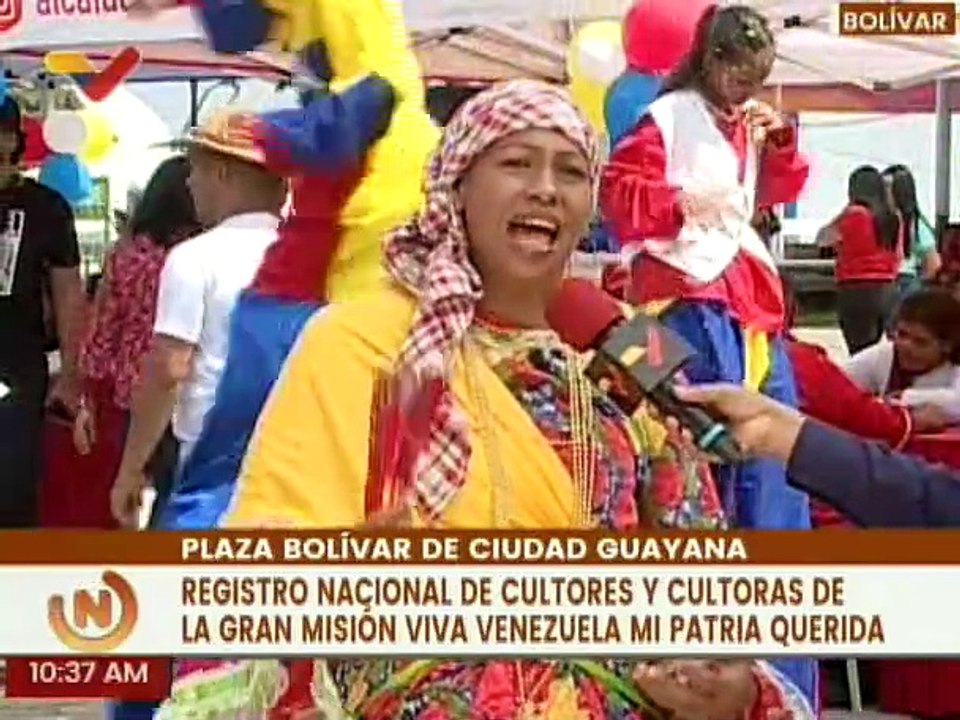 Cultores y cultoras del edo. Bolívar se registran en la Gran Misión Viva Venezuela