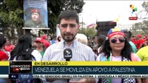 Venezuela se moviliza en apoyo a causa palestina