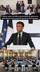 Reino Unido classifica declarações de pânico de Olaf Scholz como possível abuso de informações