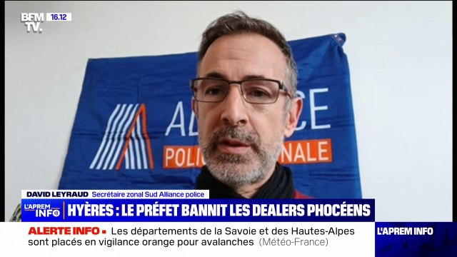 La mesure en elle-même me semble hors-sol : David Leyraud (Sud Alliance police) réagit à l'arrêté qui interdit la circulation des dealers marseillais à Hyères