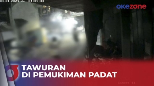 Dua Kelompok Remaja Tawuran di Pemukiman Padat Penduduk di Koja