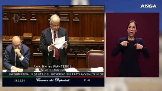 Piantedosi: A Pisa carica per garantire l'incolumita' degli agenti