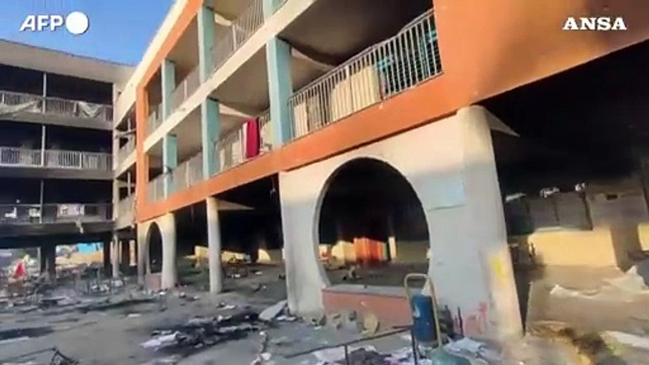 Gaza, la guerra non risparmia le scuole: distrutta struttura dell'Unrwa