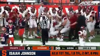 Isaiah Johnson 2023 Regular Season Highlights - Syracuse DB