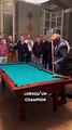 Une scène incroyable champion du monde de billard