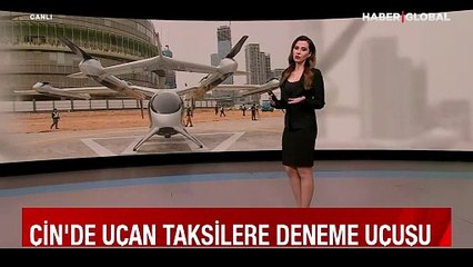 Çin'de uçan taksilere deneme uçuşu