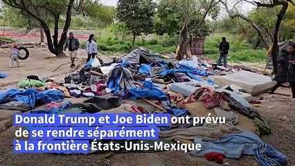 Mexique : un camp de migrants démantelé lors des visites de Biden et Trump à la frontière