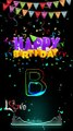 B letter black screen status ✨B name birthday whatsapp status