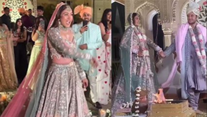 Download Video: Surbhi Chandna Karan Sharma Wedding Look Reveal, Saat Phere & Entry Inside Video Viral | Boldsky