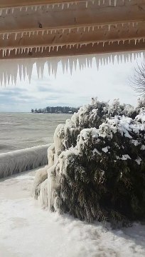 Ice Figures On Lake Erie