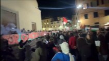 Corteo di Firenze pro Palestina, il finale in piazza Santo Spirito