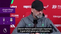 Nunez gave 'the best answer' to Forest fans' chants - Klopp