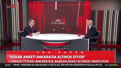 Turgut Altınok son anket sonuçlarını canlı yayında açıkladı